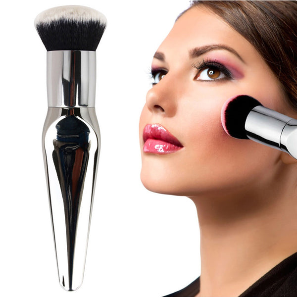 Silver Contour Makeup Brushes